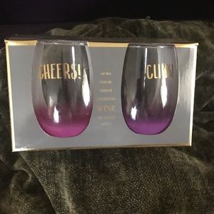 PM11033 Stemless Wine Glasses (NWOT)